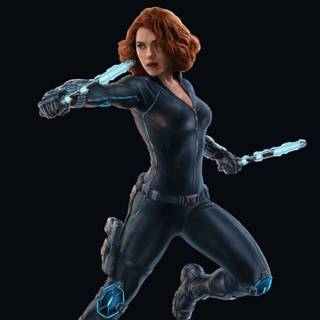 Black Widow 3D desktop wallpaper
