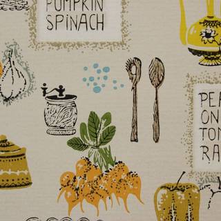Vintage kitchen wallpaper