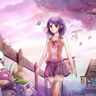 Anime girly wallpaper