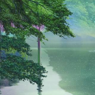 The Garden of Words HD wallpaper