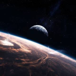 Aesthetic space photo wallpaper