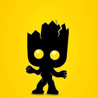 Groot smartphone wallpaper