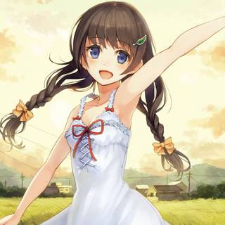 Girl anime kid wallpaper