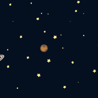 Cartoon space wallpaper