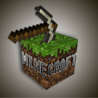 Minecraft logo wallpaper