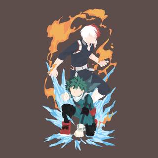 Deku face minimalist wallpaper