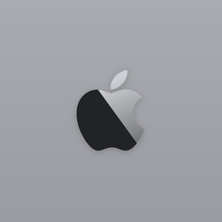 iPhone logo black wallpaper
