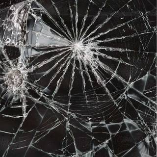 Cracked screen 3D phone wallpaper