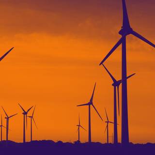 Wind turbines wallpaper