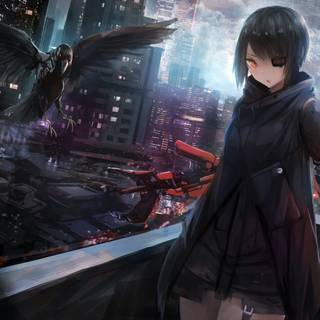 Cyberpunk anime 4k wallpaper