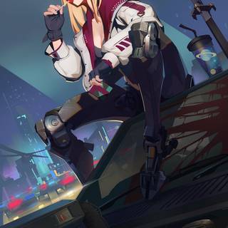 Cyberpunk anime 4k wallpaper