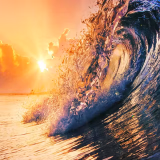 Summer waves wallpaper