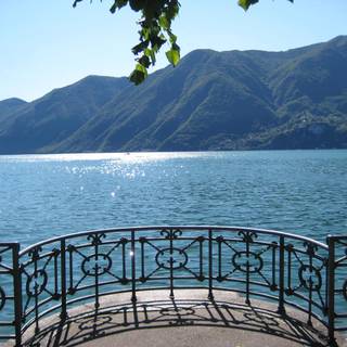 Lugano lake wallpaper