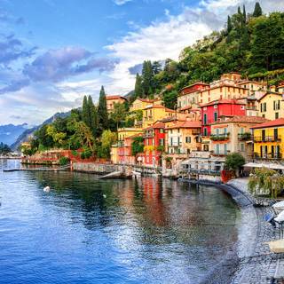 Lugano lake wallpaper