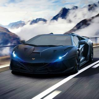 Sports car high speed wallpaper