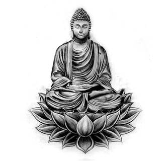 Minimalist Buddha mobile wallpaper