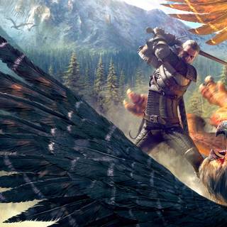 The Witcher 4K HD wallpaper