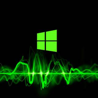 Windows 10 green wallpaper