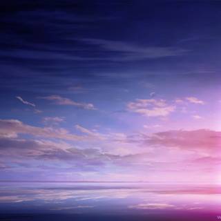 Anime sky landscape wallpaper