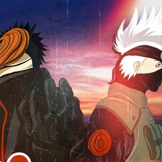 Kakashi vs Obito wallpaper