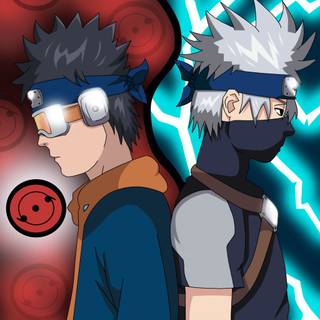 Kakashi vs Obito wallpaper