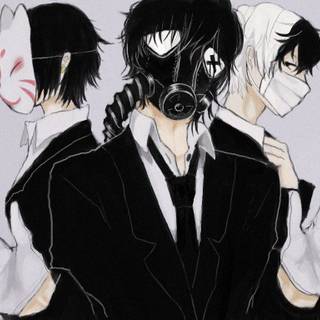 Boy anime mask wallpaper