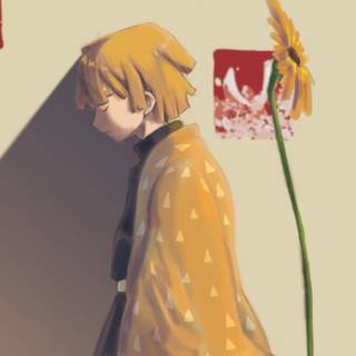 Zenitsu for iPhone wallpaper