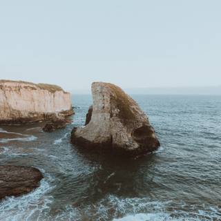 Rock cliff coast wallpaper