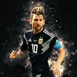 Messi black wallpaper