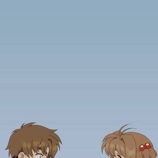 Sakura and Syaoran iPhone wallpaper