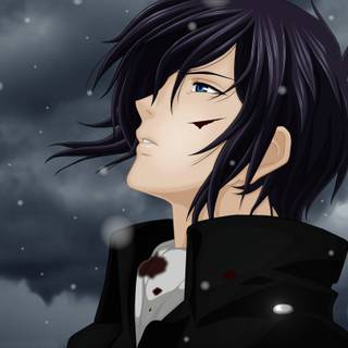 3D emo single boy anime wallpaper