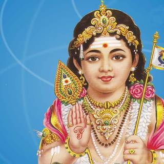 Lord Muruga 3D wallpaper