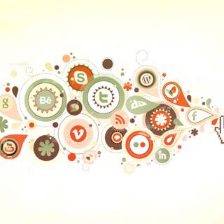 Social media marketing wallpaper