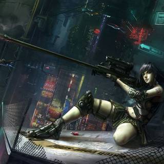 Anime sniper girl wallpaper