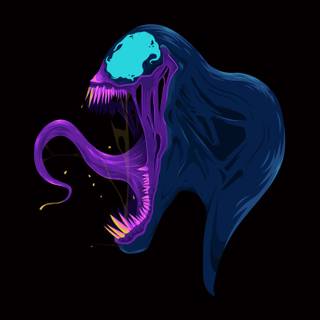 Venom minimalist art wallpaper