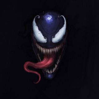 Venom minimalist art wallpaper