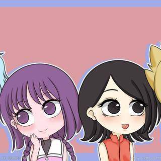 Boruto and Sarada wallpaper