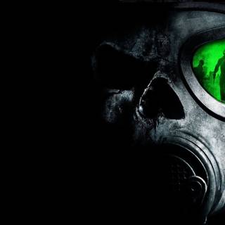 Green skull desktop wallpaper