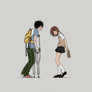 Kamajo and Misaka HD desktop wallpaper