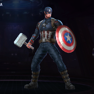 Captain America with Hammer wallpaper