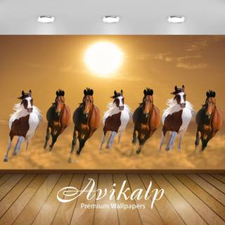 7 horses wallpaper