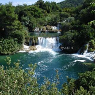 Waterfall Krka National Park Croatia wallpaper