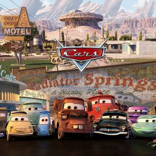 Cars in spring wallpaper