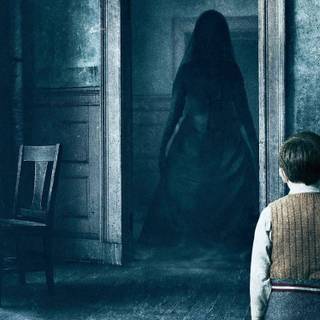 A women in black wallpaper