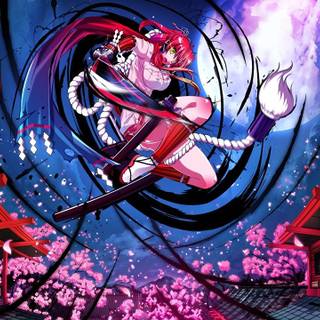 Samurai anime girl wallpaper