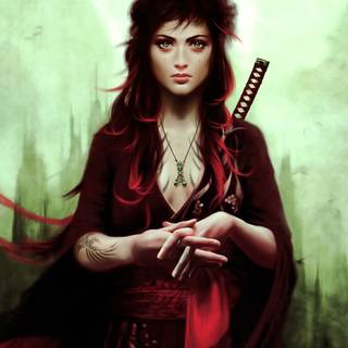 Women samurai wallpaper