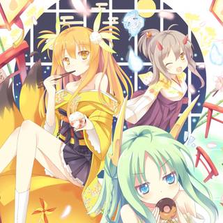 Fox girl anime wallpaper