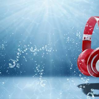 Desktop headphone wallpaper