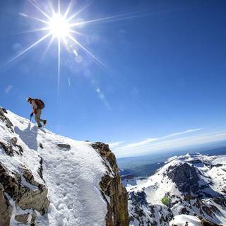 Mountain climbing wallpaper