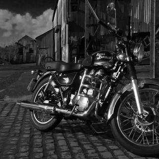 Black Royal Enfield wallpaper
